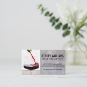 Carte De Visite Vin rouge pour verre | Entreprise (Debout devant)