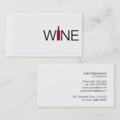 Carte de visite Vin Simple (Devant / Derrière)