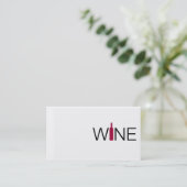 Carte de visite Vin Simple (Debout devant)