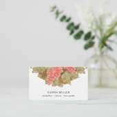 carte de visite vin sommelier de raisins rouges (Debout devant)