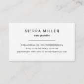 carte de visite vin sommelier de raisins rouges (Dos)