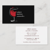 Carte De Visite Vin sommelier professionnel (Devant / Derrière)