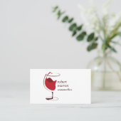 Carte De Visite Vin sommelier professionnel (Debout devant)
