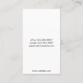 Carte De Visite Vin | Splash | Code d'analyse QR (Dos)