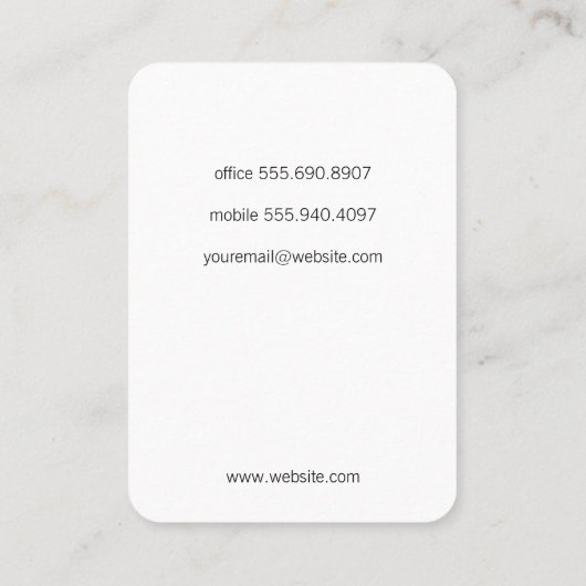 Carte De Visite Vin | Splash II (Dos)