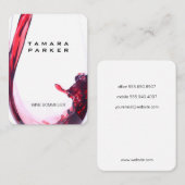 Carte De Visite Vin | Splash II (Devant / Derrière)