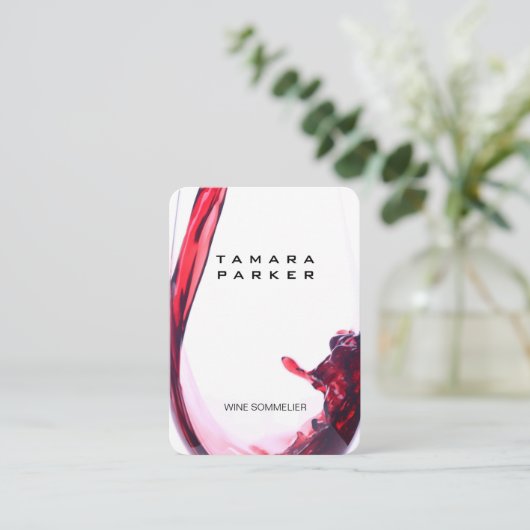 Carte De Visite Vin | Splash II (Debout devant)