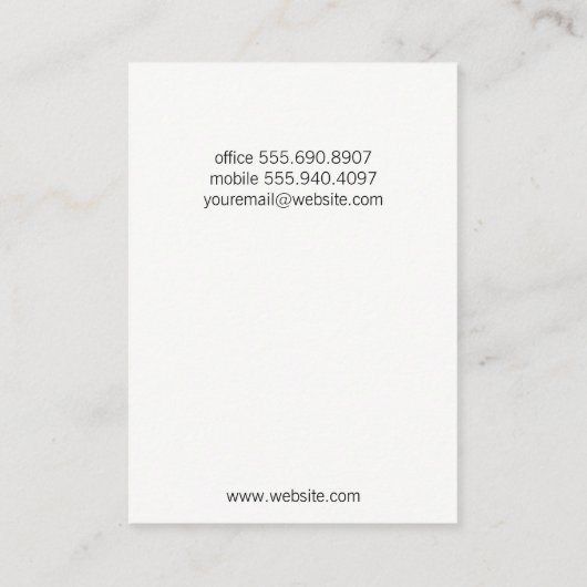 Carte De Visite Vin | Splash II (Dos)