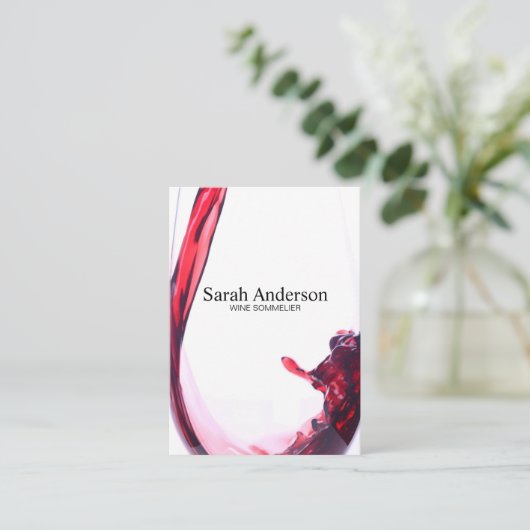 Carte De Visite Vin | Splash II (Debout devant)
