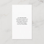 Carte De Visite Vin | Tâches (Dos)