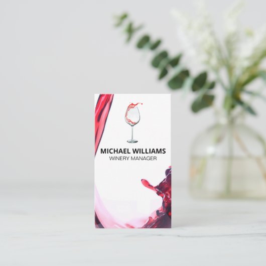 Carte De Visite Vin | Vin (Debout devant)