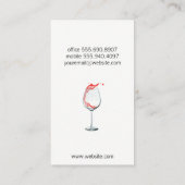 Carte De Visite Vin | Vin (Dos)