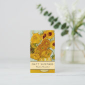 Carte De Visite Vincent Van Gogh 12 Tournesols Impressionniste (Debout devant)