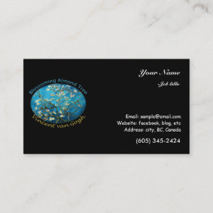 Carte De Visite Vincent van Gogh, Arbre aux amandes en fleurs