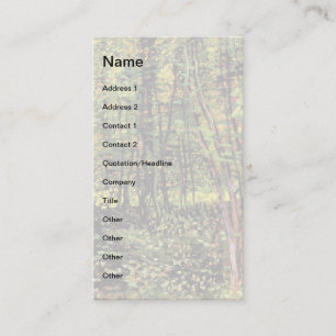 Carte De Visite Vincent Van Gogh - Arbres et sous-bois Beaux-Arts