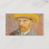 Carte De Visite Vincent Van Gogh Auto-portrait peinture impression (Dos)