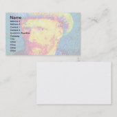 Carte De Visite Vincent Van Gogh - Autoportrait Pop Art Avec Casqu (Devant / Derrière)