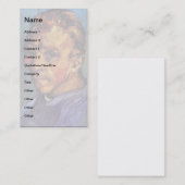 Carte De Visite Vincent Van Gogh - Autoportrait sans barbe (Devant / Derrière)