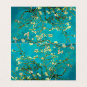Carte De Visite Vincent Van Gogh Blossoming Almond Tree Floral Art (Extérieur déplié)