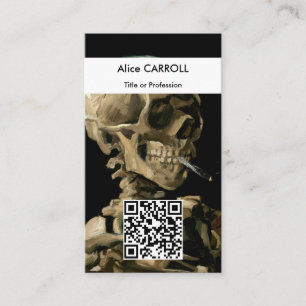 Carte De Visite Vincent van Gogh - Crâne - Code QR