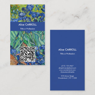 Carte De Visite Vincent Van Gogh - Iris - Code QR