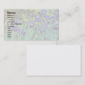 Carte De Visite Vincent Van Gogh - Irises - Art de l'amour des fle (Devant / Derrière)