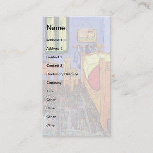 Carte De Visite Vincent Van Gogh - La Chambre à Arles Beaux-Arts