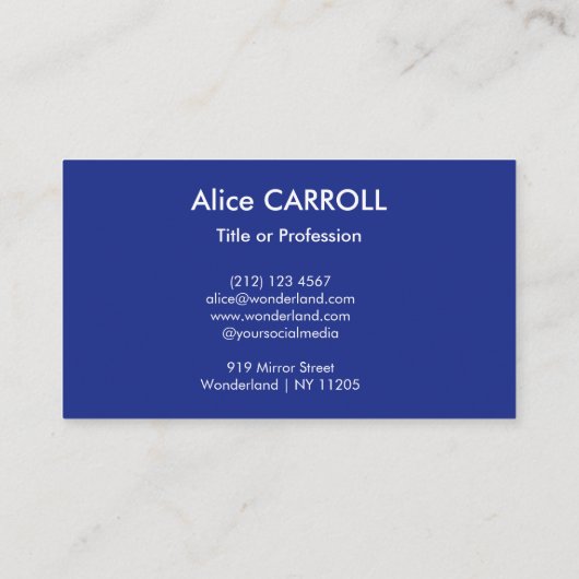 Carte De Visite Vincent Van Gogh - La nuit étoilée - Code QR (Dos)