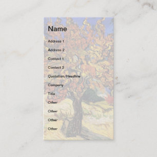 Carte De Visite Vincent Van Gogh - Le Mûrier Beaux-Arts