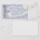 Carte De Visite Vincent Van Gogh - Le Starry Night Fine Art (Devant / Derrière)