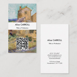 Carte De Visite Vincent van Gogh - Le Vieux Moulin - Code QR