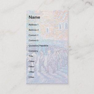 Carte De Visite Vincent Van Gogh - Les Prisonniers faisant leur ro