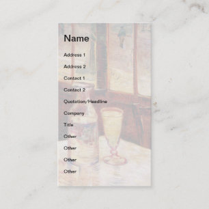 Carte De Visite Vincent Van Gogh - Nature morte à l'absinthe