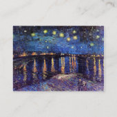 Carte De Visite Vincent van Gogh, Nuit étoilée sur le Rhône (Dos)
