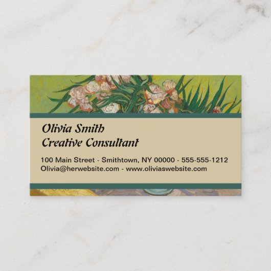 Carte De Visite Vincent Van Gogh Oleander (Devant)