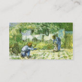 Carte De Visite Vincent van Gogh, Premiers Pas (Dos)