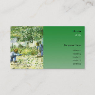 Carte De Visite Vincent van Gogh, Premiers Pas