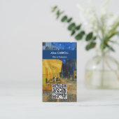 Carte De Visite Vincent van Gogh - Terrasse du Café la nuit - Code (Debout devant)