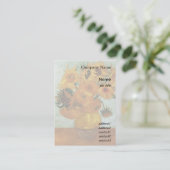 Carte De Visite Vincent van Gogh, Tournesols (Debout devant)