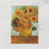 Carte De Visite Vincent van Gogh, Tournesols (Dos)