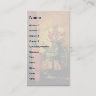 Carte De Visite Vincent Van Gogh - Vase avec Œillets Art Fin
