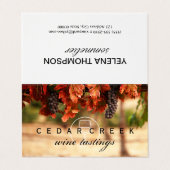 Carte De Visite Vineyard (Extérieur déplié)