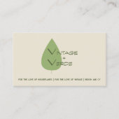 Carte De Visite VingtageetVert (Devant)