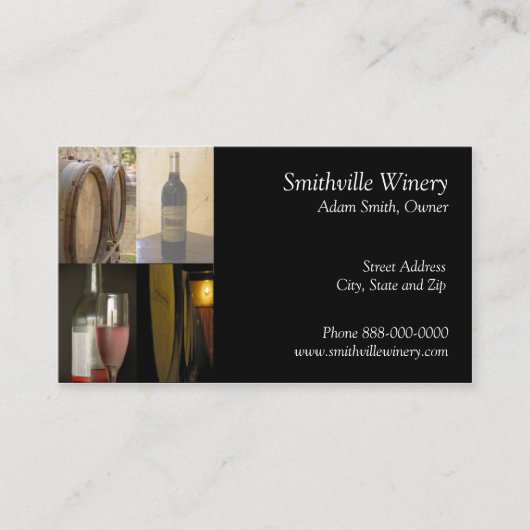 Carte de visite vinicole (Devant)