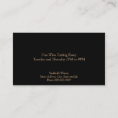 Carte de visite vinicole Barrels (Dos)