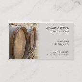 Carte de visite vinicole Barrels (Devant)