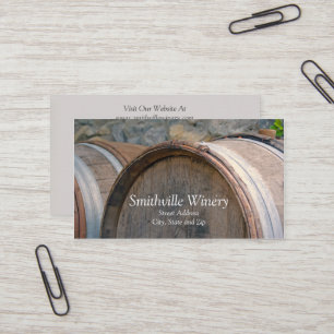 Carte de visite vinicole Barrels