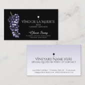 Carte De Visite vino de la muerte (Devant / Derrière)