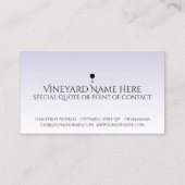 Carte De Visite vino de la muerte (Dos)