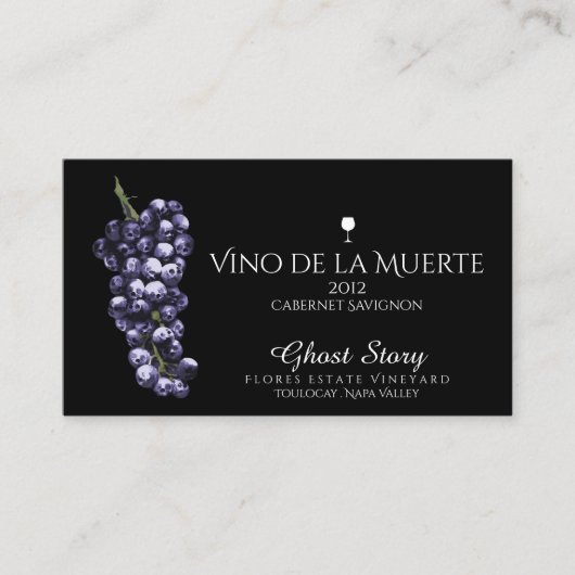 Carte De Visite vino de la muerte (Devant)